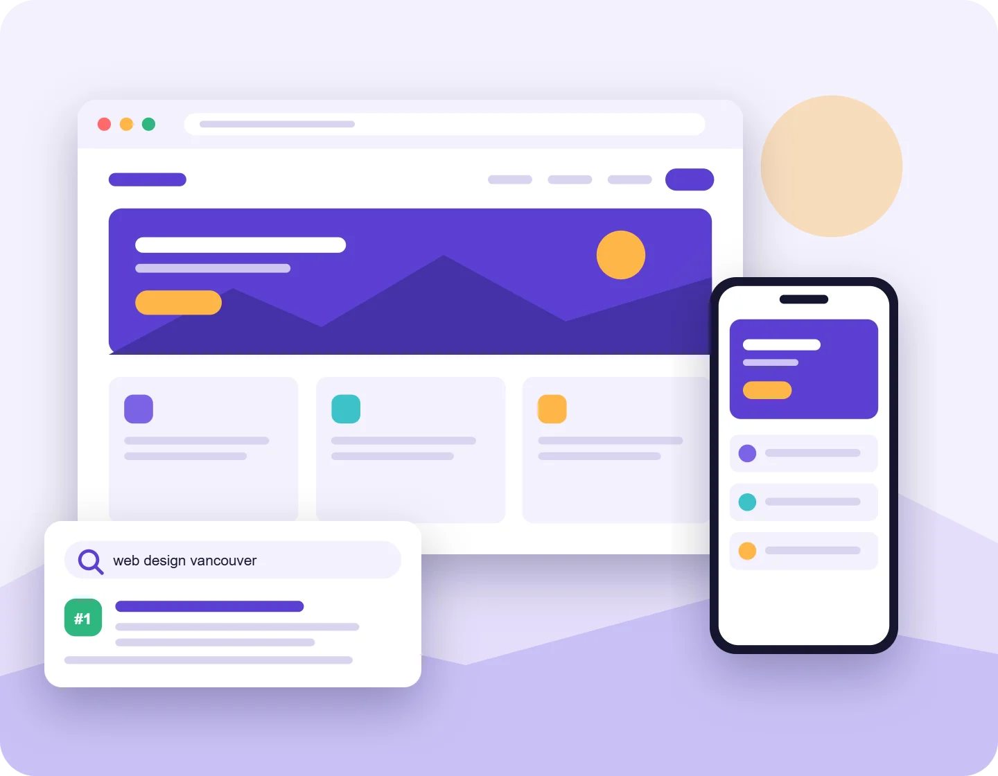 Mobile-friendly website design ranking in local search results